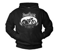 Makaya Pull A Capuche Homme Moto DKW RT Oldtimer Sweat Idee Cadeau Motard Noir XXL
