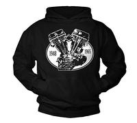 Makaya Pull Homme Marque Sweat A Capuche Cadeau Moto Motard Chris Davidsons Moeur Noir XXXL