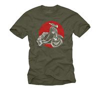 Makaya Retro Tshirt - Tuning Moto - Vintage Scooter Tee Shirt Homme