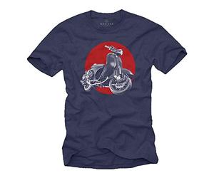 Makaya Retro Tshirt - Tuning Moto - Vintage Scooter Tee Shirt Homme