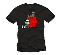 Makaya Stranger Tee Shirt Geek Humour - Dustin Dart Nougat Things - Homme Grande Taille Machne Courtes Col Rond Noir M