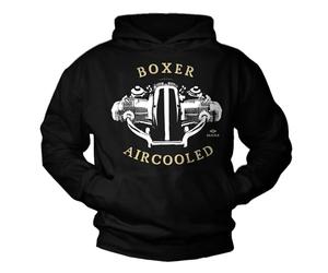 Makaya Sweat à Capuche Homme - Vintage Cafe Racer R100 Sweatshirt Vêtement Moto Cadeau Original Pull Tshirt Noir L