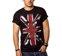 Makaya T-Shirt Drapeau Anglais Homme Union Jack Vintage Noir M