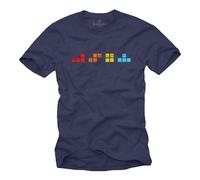 Makaya T-Shirt Gamer pour Homme avec Motif Gaming Cadeaux Geek pour Joueur sur Ordinateur Homme Garçons Bleu XL