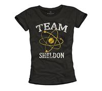 Makaya T Shirt Geek Femme Team Sheldon Noir M