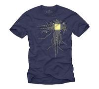 Makaya T-Shirt Geek Noir Homme Gamer CPU