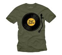 Makaya T-Shirt Homme DJ Hip Hop - Musique Cadeau Original Vert XXXXL