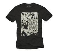 Makaya T-Shirt Humour Noir Homme Humoristique Slogan Noir Taille S
