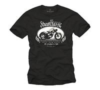 Makaya T-Shirt Motard Noir Homme DKW RT 250 Oldtimer Moto Taille S