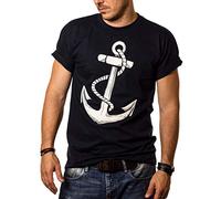 T-Shirt pour Homme Ancre Marine Bleu XL