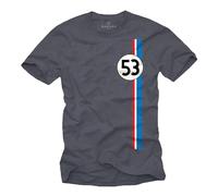 Makaya Tee Shirt Homme avec Numero 53 Idee Cadeau Original Anniversaire T Shirt Drapeau France Couleur Bleu-Gris XXXL
