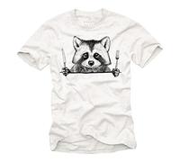 Makaya Tee Shirt Homme Humour - Animaux Raton Laveur