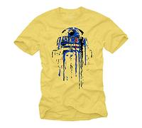 Makaya Vetement Homme - Idee Cadeau pour Geek - R2 Android Graffiti T-Shirt