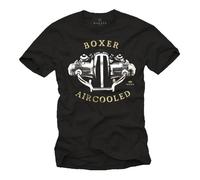 MAKAYA Vêtement Moto - R SERIES BOXER MOTOR - Tee Shirt Motard Homme Noir L L