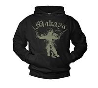 Makaya Vintage Pull à Capuche Ange Bang Bang Noir Homme M
