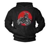 Makaya Vintage Sweat à Capuche Homme - Retro Scooter PX Sweatshirt GTS Shirt Pull Noir M