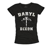 MAKAYA T-shirt Walking Dead Daryl Dixon Femme Noir L