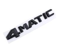 MAKAZHZZRM 3D Noir Chrome 4 Matic Logo Lettres Insigne de Coffre de Voiture adapté for Mercedes Benz GLC 250 GLK 220 ML 320 4matic emblème Autocollant Accessoires(Glossy Black)