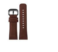 MAKAZHZZRM Bracelet de montre en cuir de vachette vintage givré 28 mm for Seven Friday(D-brown(MS)-black)
