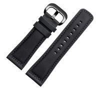MAKAZHZZRM Bracelet de montre en cuir véritable Fit For Friday ''/01 en daim et cuir de vache marron M2m1/01 for homme 28 mm(Dark gray-black-K24)