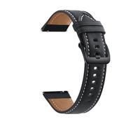 MAKAZHZZRM Bracelet en cuir véritable for Ticwatch Pro 3 Ultra GPS 22 mm, bracelet sport de remplacement for Ticwatch Pro 3 LTE/2020/GTX/E2/S2(Black bk)