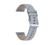 MAKAZHZZRM Bracelet en cuir véritable for Ticwatch Pro 3 Ultra GPS 22 mm, bracelet sport de remplacement for Ticwatch Pro 3 LTE/2020/GTX/E2/S2(Grey si)