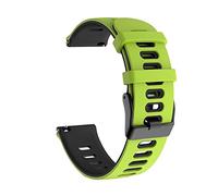 MAKAZHZZRM Bracelet en silicone for Samsung Gear S3 Frontier 20 mm 22 mm, compatible Fit For Samsung Galaxy Watch 42 mm 46 mm/3 41 mm 45 mm/Active 1/S2(Green black,22mm)