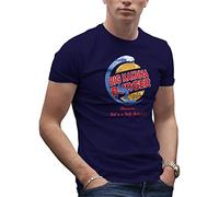 Makdi big Kahuna Burger Inspired Pulp Fiction T-Shirt Bleu Marine pour Homme Size XL