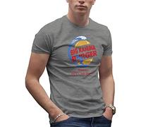 Makdi big Kahuna Burger Inspired Pulp Fiction T-Shirt Gris pour Homme Size XXL