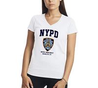 Makdi Brooklyn 99 New York Police Nine Nine Chemise Femme Col V Blanc Size M
