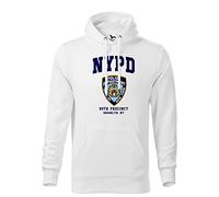 Makdi Brooklyn 99 New York Police Nine Nine Sweat A Capucha Blanc Unisex Size XL