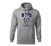 Makdi Brooklyn 99 New York Police Nine Nine Sweat A Capucha Gris Unisex Size M