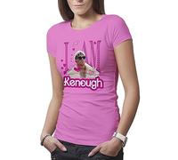 Makdi I am Kenough T-Shirt Rose pour Femme Size M