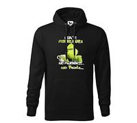 Makdi I Hate Morning People and Mornings and People Grinch and Coffee Lover Sweat A Capucha Noir Unisex Size XL
