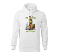 Makdi i Hate People menchen and Mornings and Morning People Sweat A Capucha Blanc Unisex Size XXL