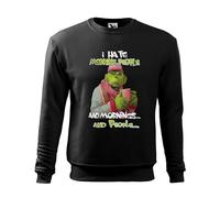 Makdi i Hate People menchen and Mornings and Morning People Sweat Noir Unisex Size L