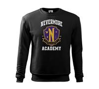 Makdi Nevermore Academy Wednesday Sweat Noir Unisex Size M