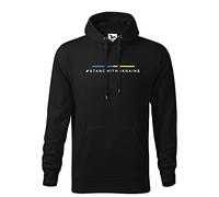 Makdi Stand with Ukraine Fight Like Ukrainians Zelensky Sweat A Capucha Noir Unisex Size XL