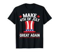Make 4th of July Great Again Hat Indepedence Day Patriotic T-Shirt