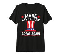 Make 4th of July Great Again Hat Indepedence Day Patriotic T-Shirt Haut de Gamme