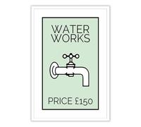 “Make a Splash in Business” Poster - Water & Plumbing Themed Entrepreneur Art, Funny Motivational Print for Startup Office, Home Decor (Framed,16x24inch(40x60cm))
