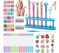 Make a Stylo 60 Accessories, Personalised Pen Workshop, Children's Creative Leisure Kit, Gift Idea for Girls 6 Years, Children's Manual Activity 6-12 Years, DIY, Birthday Gift for Girls and Boys