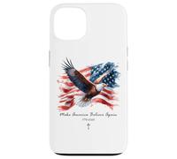 Make America Believe Again - Vintage Watercolor Eagle 1776 Coque pour iPhone 13