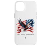 Make America Believe Again - Vintage Watercolor Eagle 1776 Coque pour iPhone 14 Plus