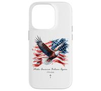 Make America Believe Again - Vintage Watercolor Eagle 1776 Coque pour iPhone 14 Pro