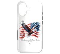 Make America Believe Again - Vintage Watercolor Eagle 1776 Coque pour iPhone 17