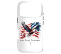 Make America Believe Again - Vintage Watercolor Eagle 1776 Coque pour iPhone 17 Pro