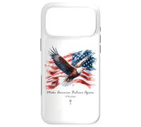 Make America Believe Again - Vintage Watercolor Eagle 1776 Coque pour iPhone 17 Pro Max