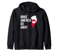 Make America Go Away Greenland Flag Sweat à Capuche