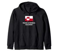Make America Go Away, Greenland Flag Sweat à Capuche
